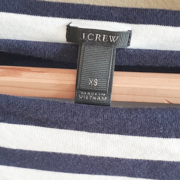 J. Crew Navy and White Striped Top - Picture 3 of 6